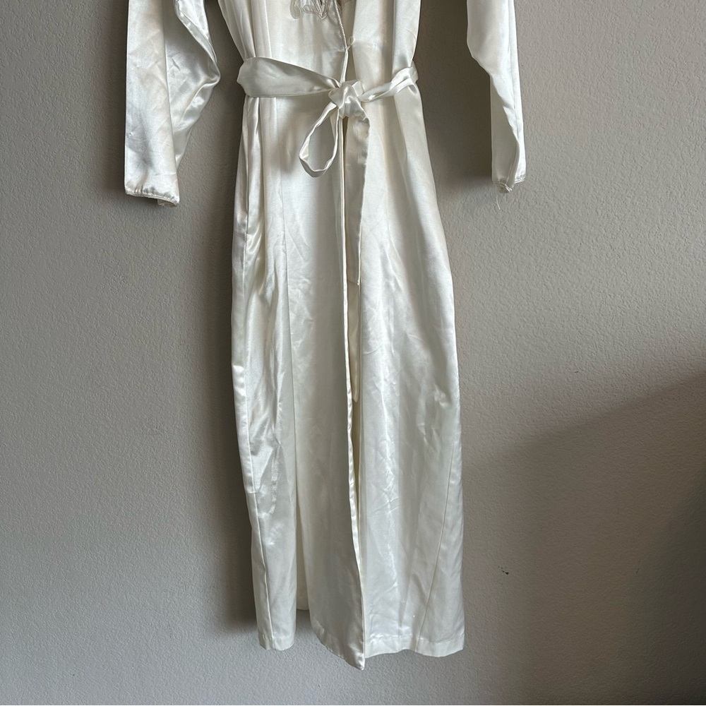 VTG Emily Daniell Ivory Nightgown Robe | Romantic Coquette, Old Hollywood Glam - Picture 8 of 13